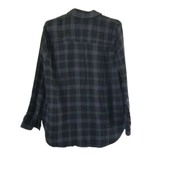 Madewell Oversized Flannel Swing Shirt in Heisley Plaid size XS - Picture 5 of 13